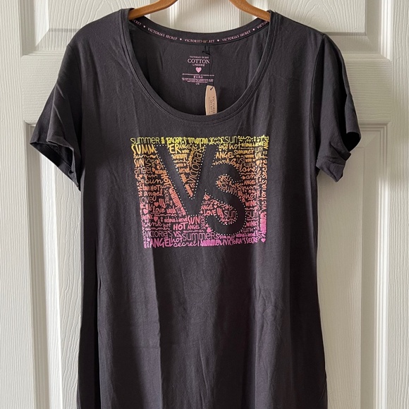 NWT - Victoria's Secret Cotton Lingerie Sleep Shirt - Picture 4 of 6